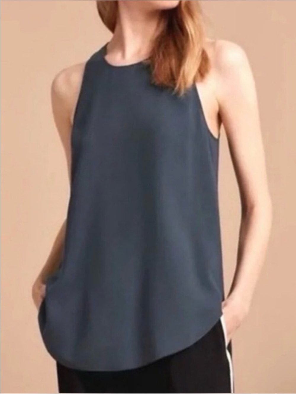 Aritzia Wilfred Sevres Sleeveless Blouse -Gray Charcoal/ Size XS